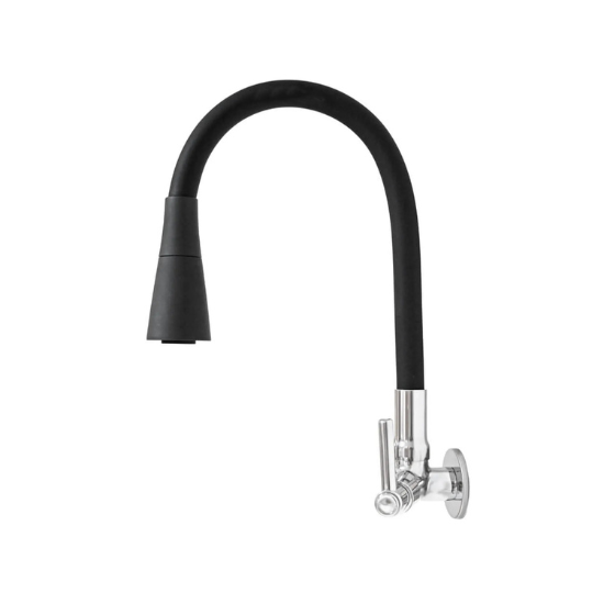 Torneira Imperio 3388 Bica Móvel Cone Black Parede