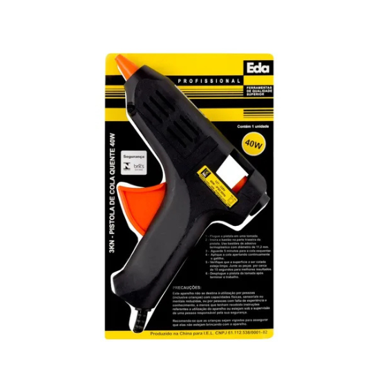 Pistola de Cola Quente EDA 40W BIV