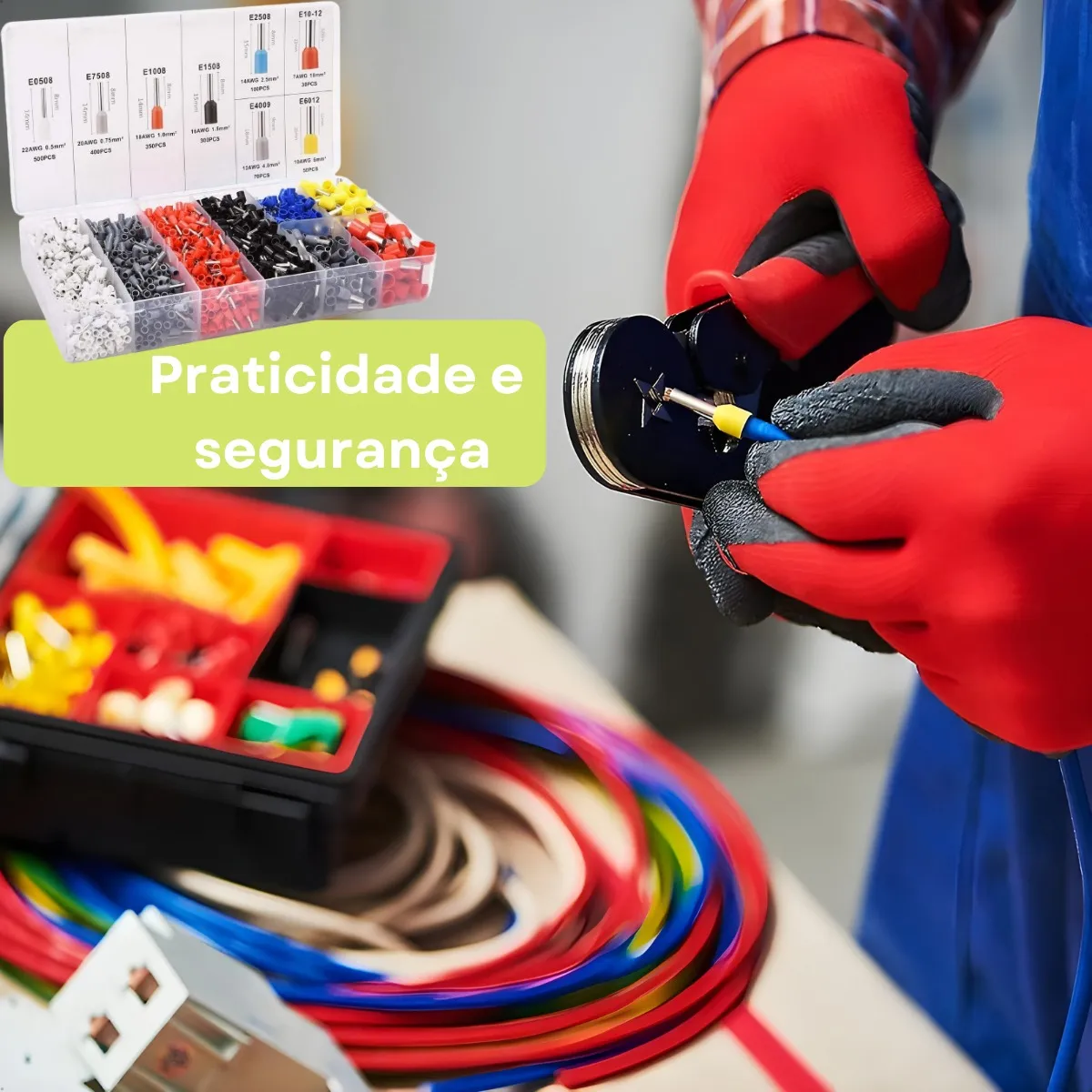 Terminais Variados Luatek kit 1.200pçs - Imagem 2