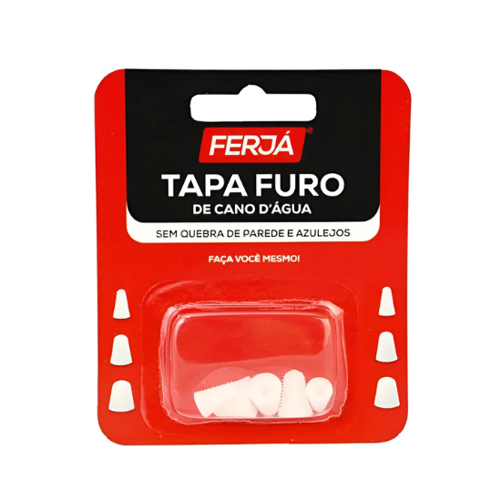 Tapa Furo Cano PVC c/ 5 Unidades Ferjá