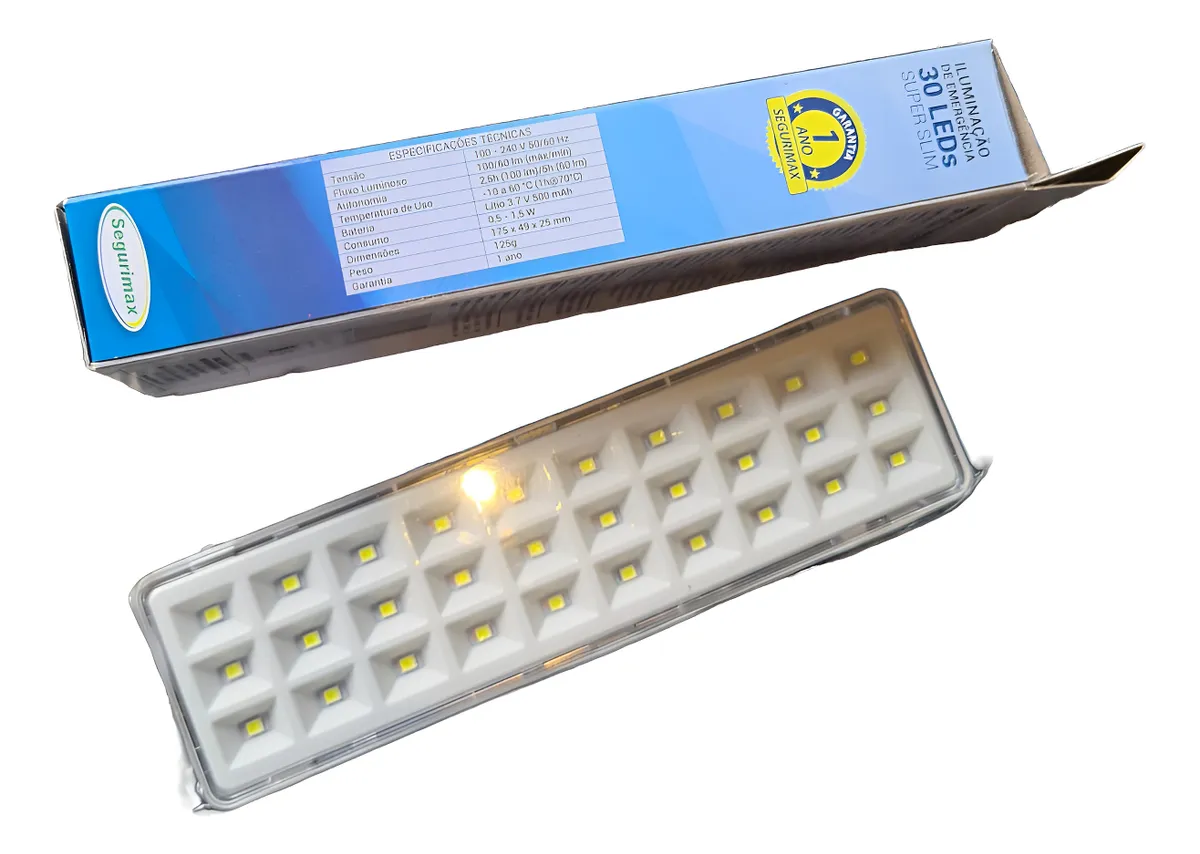 Luminária de Emergência Segurimax 30 Led"S - Imagem 3