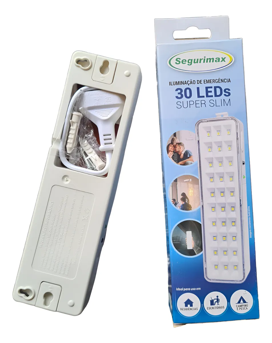 Luminária de Emergência Segurimax 30 Led"S - Imagem 4