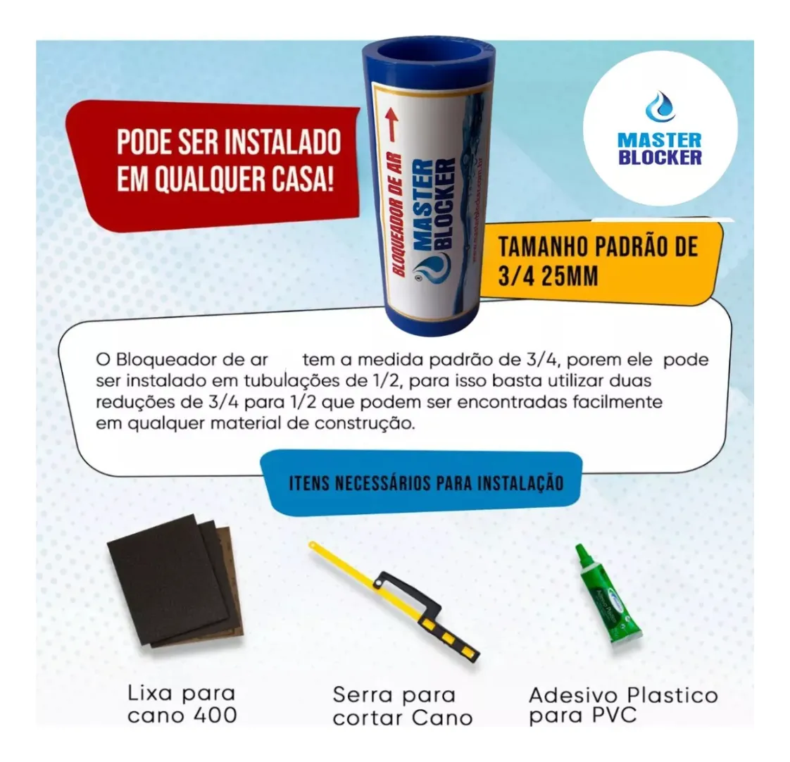 Bloqueador de Ar Master Blocker 3/4" - Imagem 2