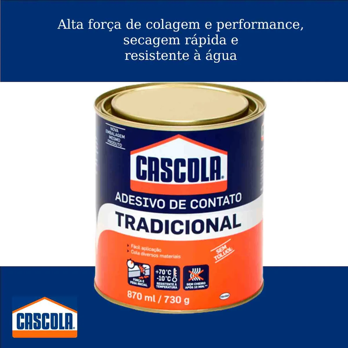 Cola de Contato Cascola Tradicional 730gr - Imagem 2