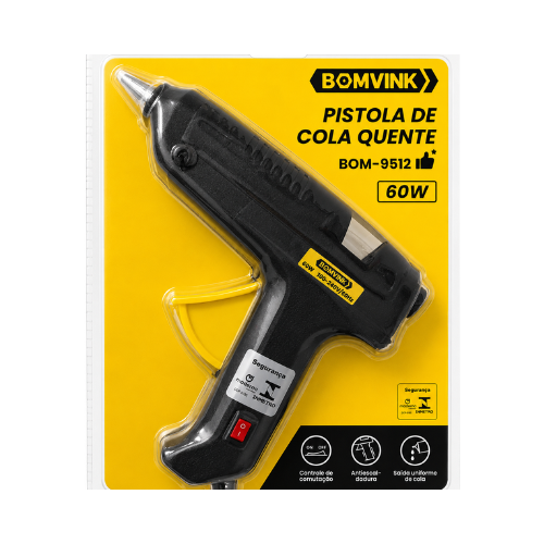 Pistola De Cola Quente Silicone 60w Bivolt Bomvink Bom-9512