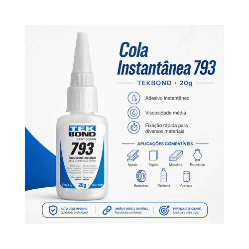 Adesivo Instantaneo Tek Bond 793 20g - Imagem 3