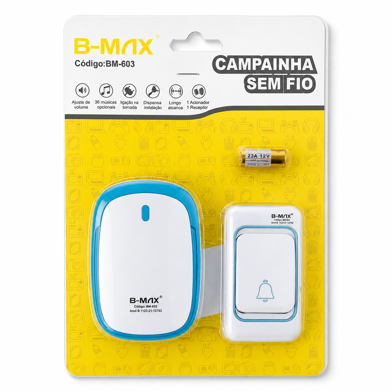 Campainha Sem Fio BM-603 B-Max
