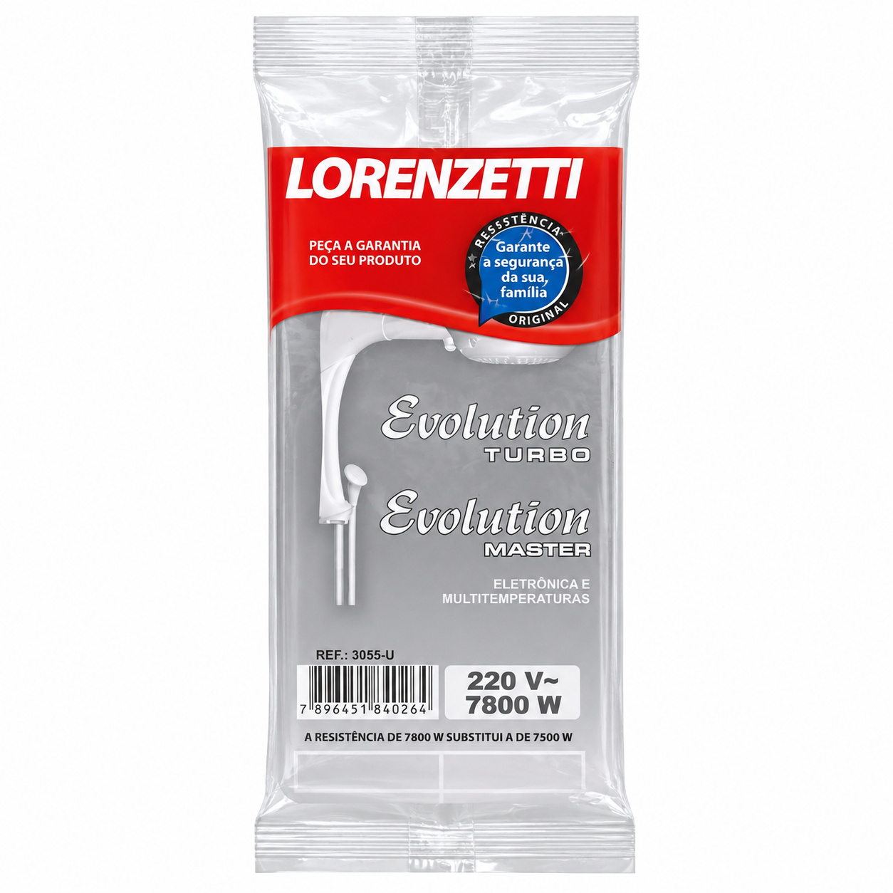 Resistência Lorenzetti 3055-U EVOLUTION TURBO/MASTER 220v 7800w