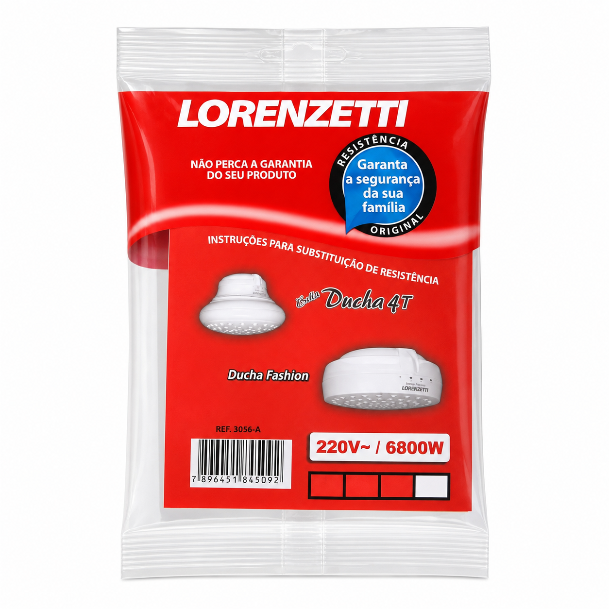 Resistência Lorenzetti 3056-A 4T/Fashion 220v 6800w