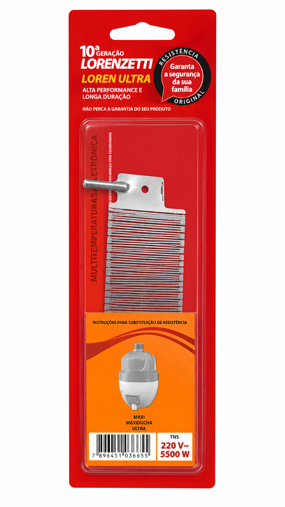 Resistência Lorenzetti 765 Maxi Aquecedor Ultra 220v 550w
